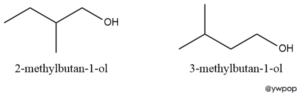 C5H12O isomer, C5H12O 이성질체