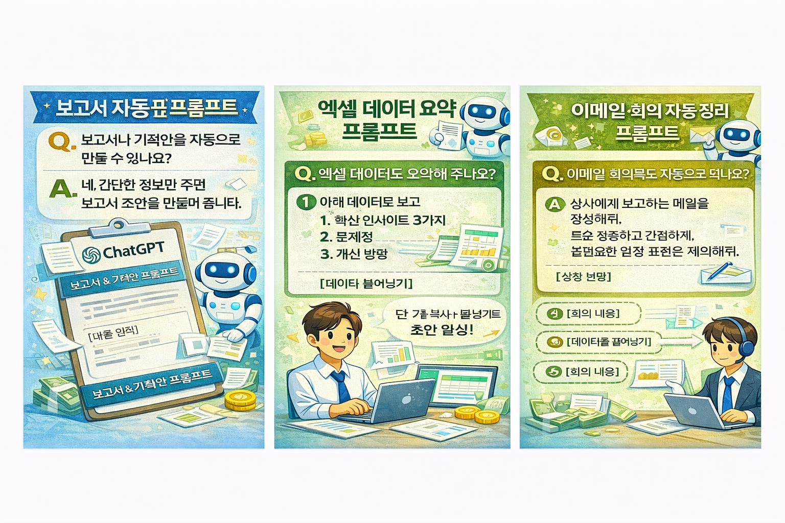 직장인 ChatGPT 업무 자동화 프롬프트 모음
