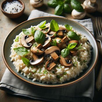 비건 버섯 리조또
