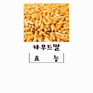 카무트쌀 효능
