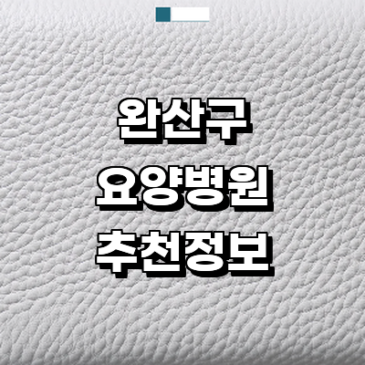 전주 완산구 요양병원