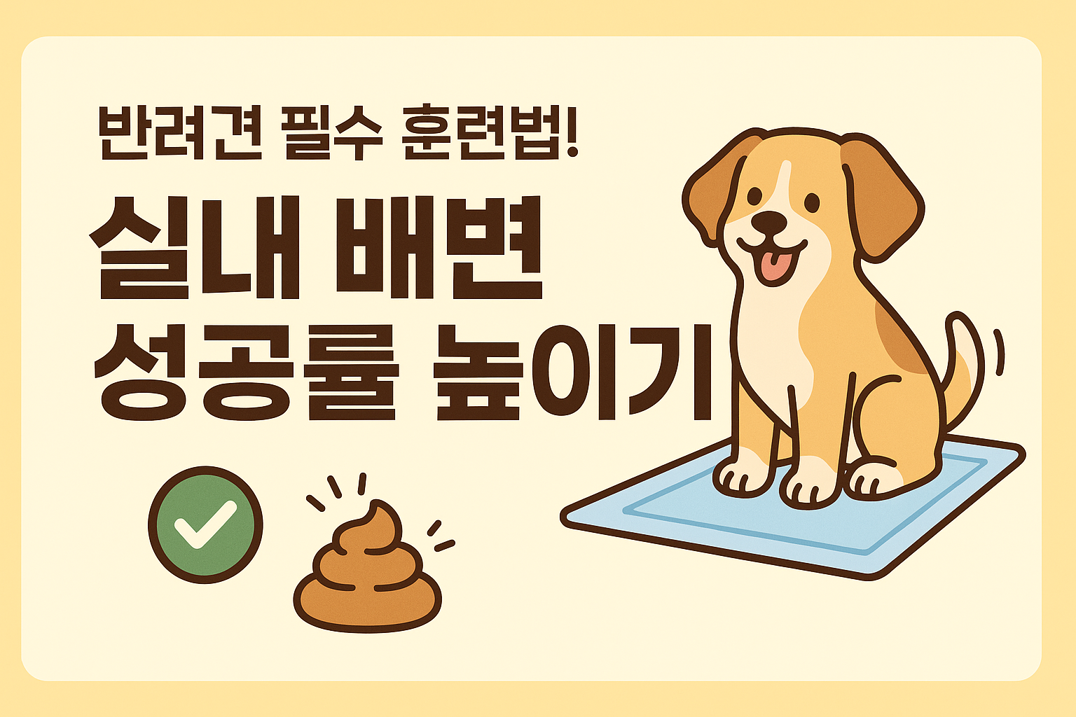 강아지 배변 훈련법 이미지