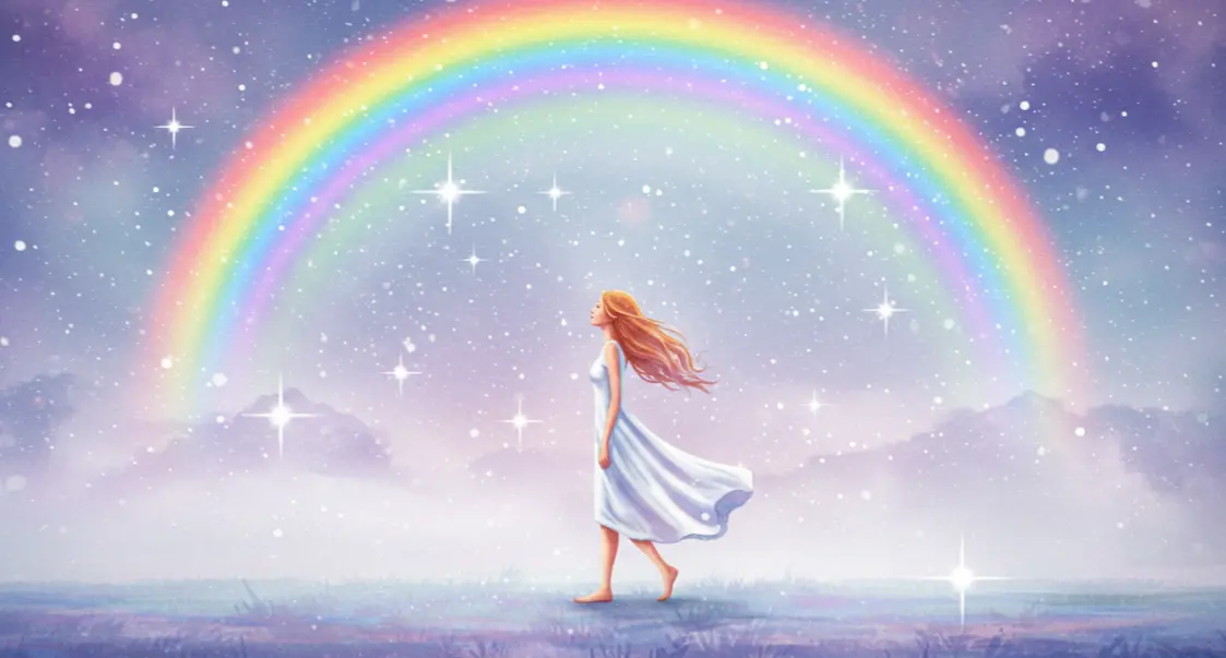 무지개 아래를 걷는 꿈