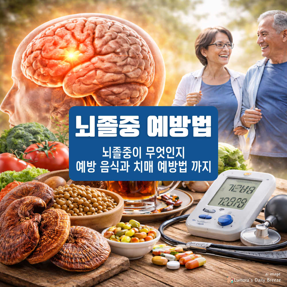 뇌졸중의 뜻과 예방에 좋은 음식을 추천하고 뇌건강과 치매예방 방법을 소개합니다.