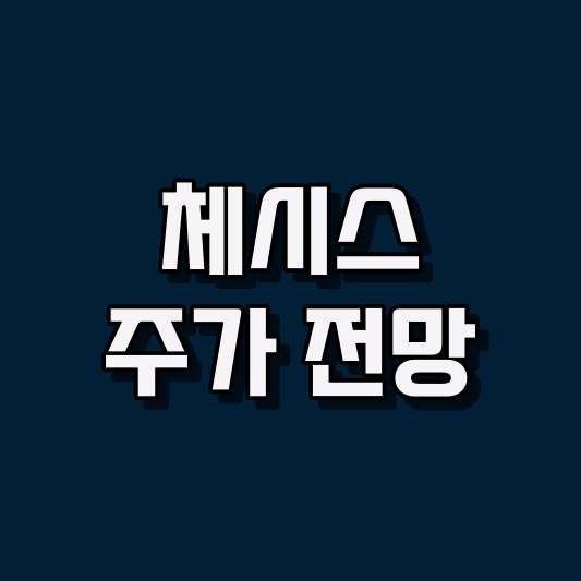 체시스 주가 전망