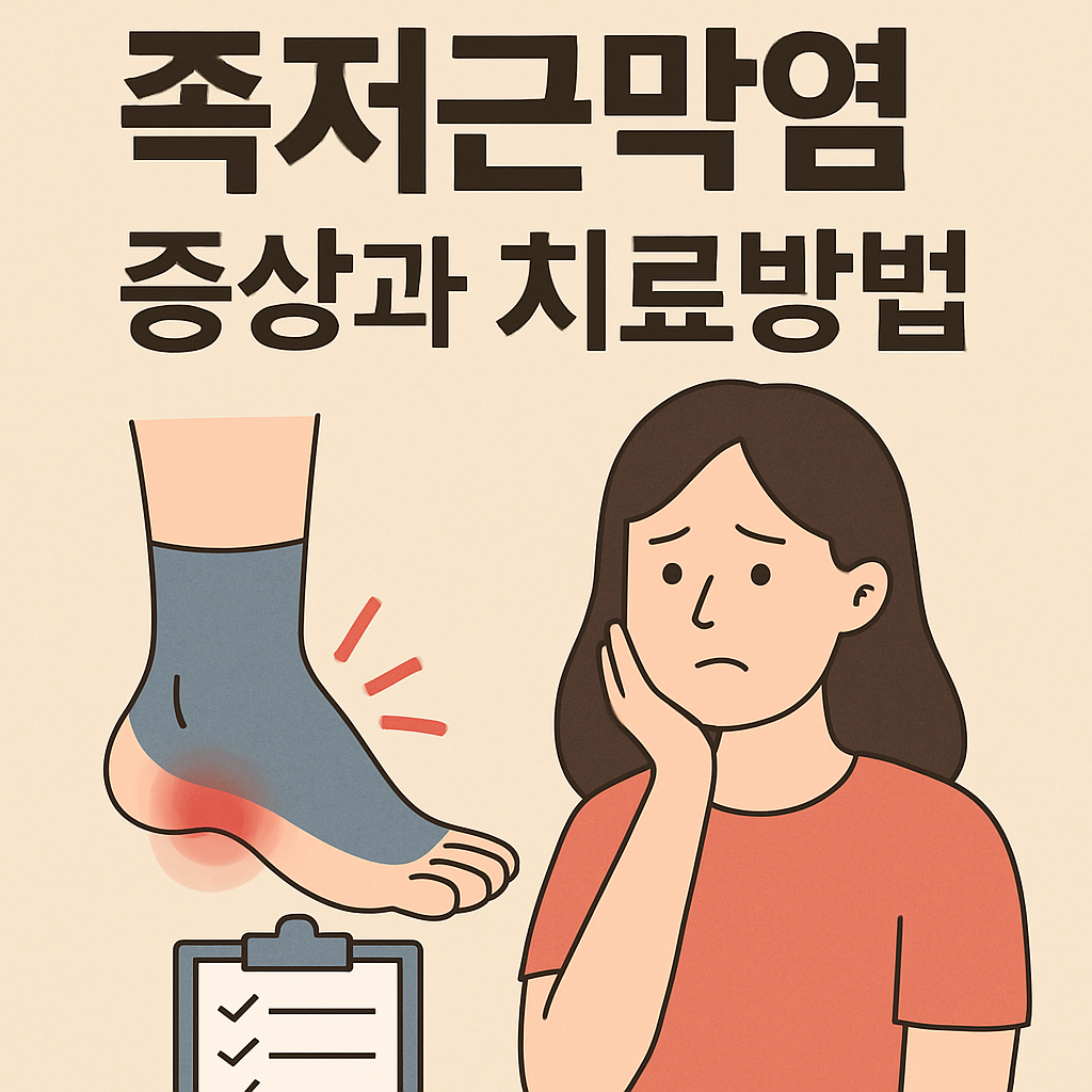 족저근막염 증상과 치료방법