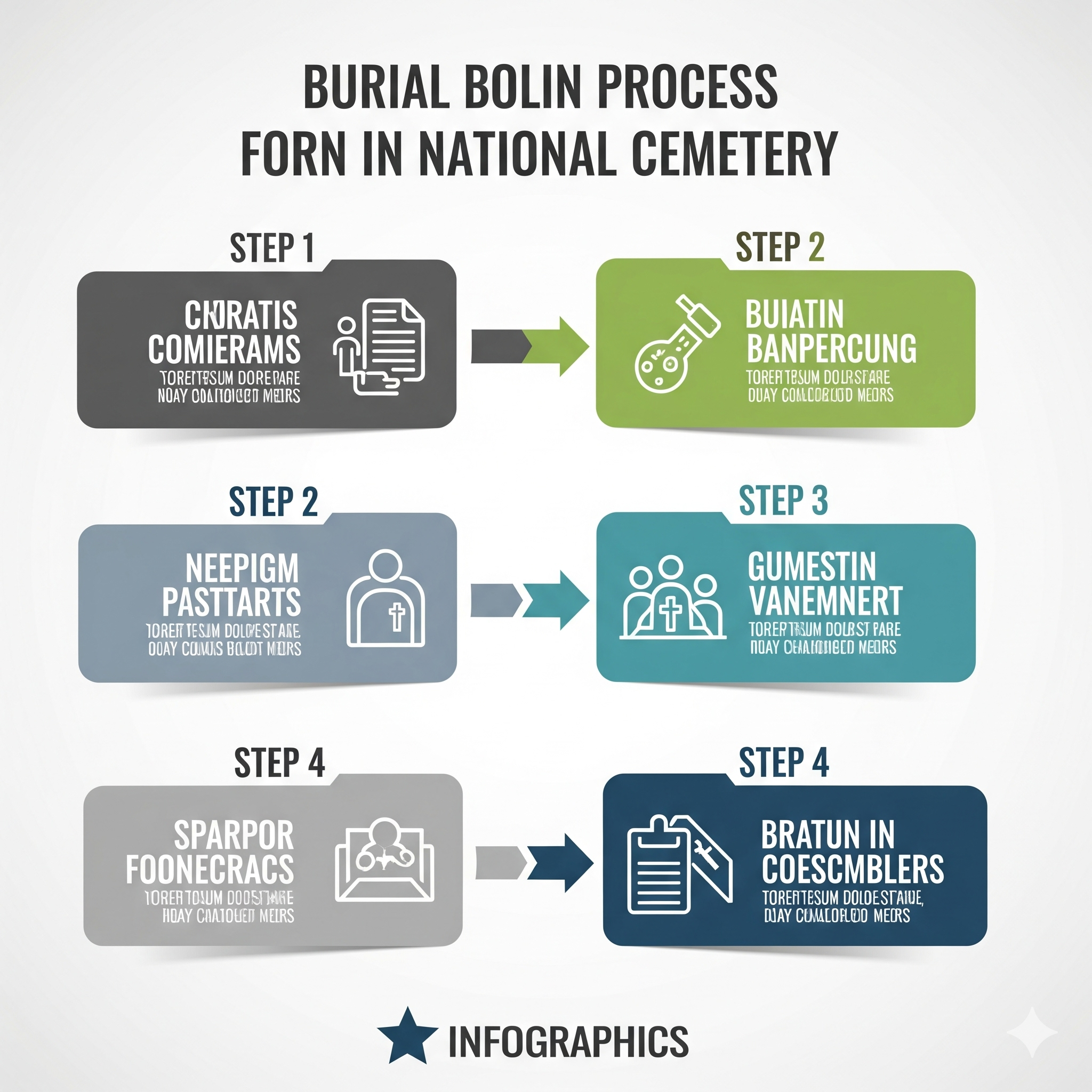 국립묘지 안장 절차도