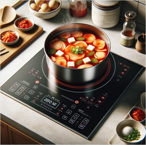 인덕션 찌개 조리 이미지