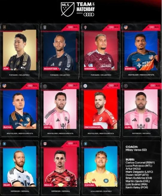 MLS 금주의 베스트 11 선정