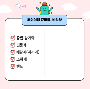 해외여행 준비물 체크리스트 총정리