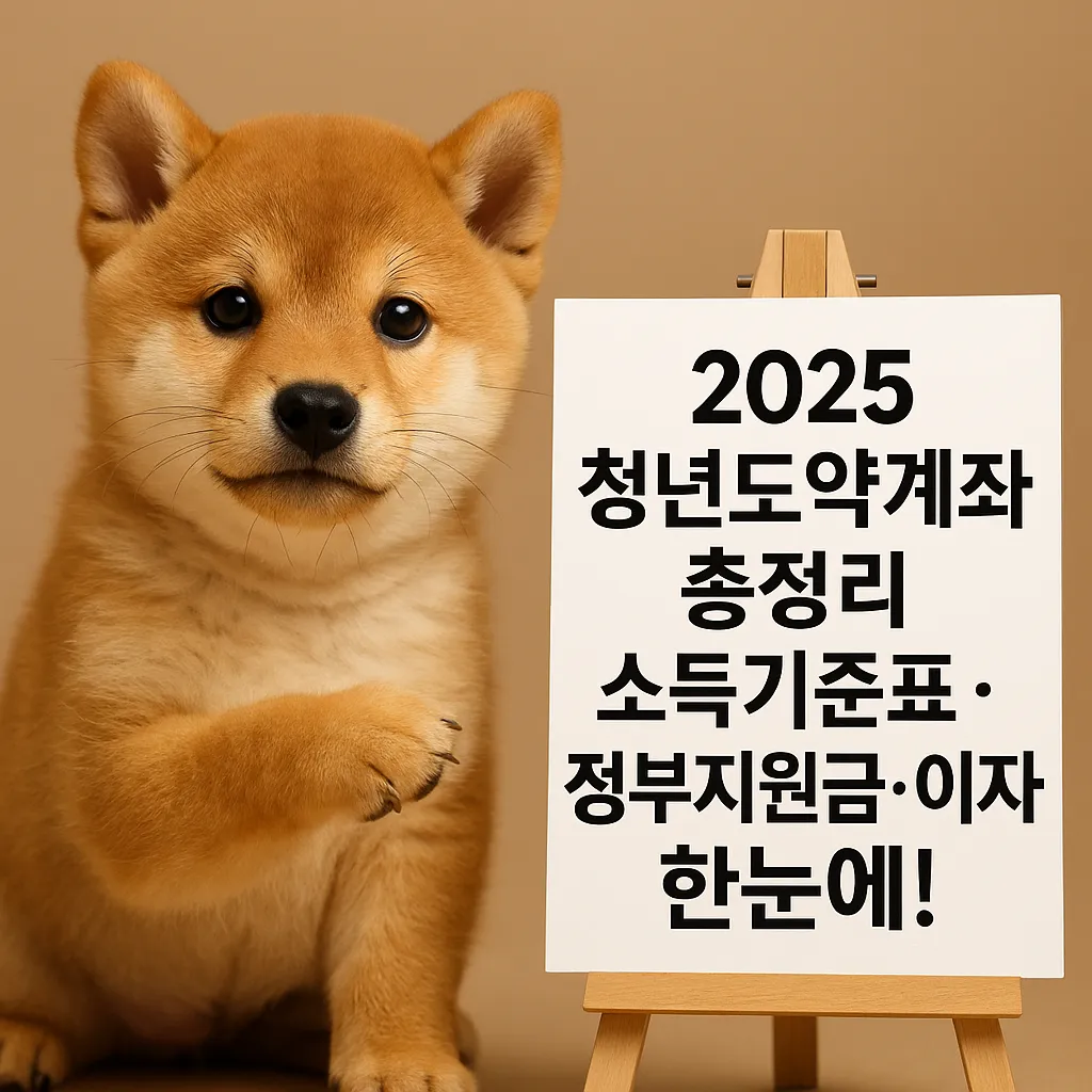 2025 청년도약계좌 소득기준표 및 정부지원금 총정리｜이자율&middot;가입조건 안내