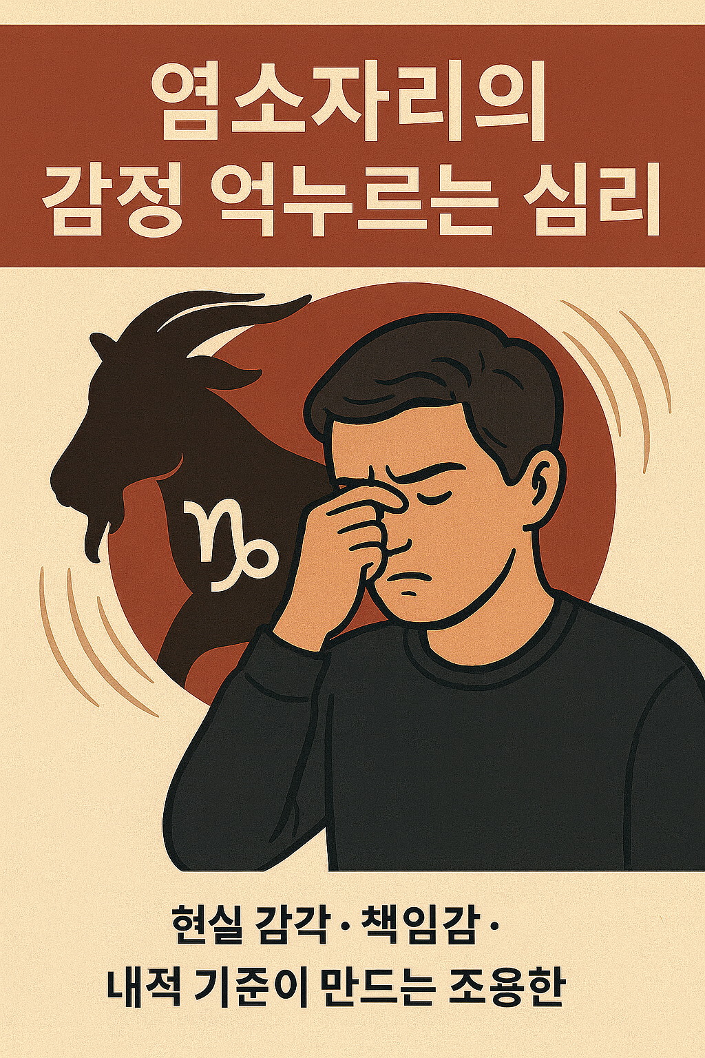 염소자리의 감정 억누르는 심리