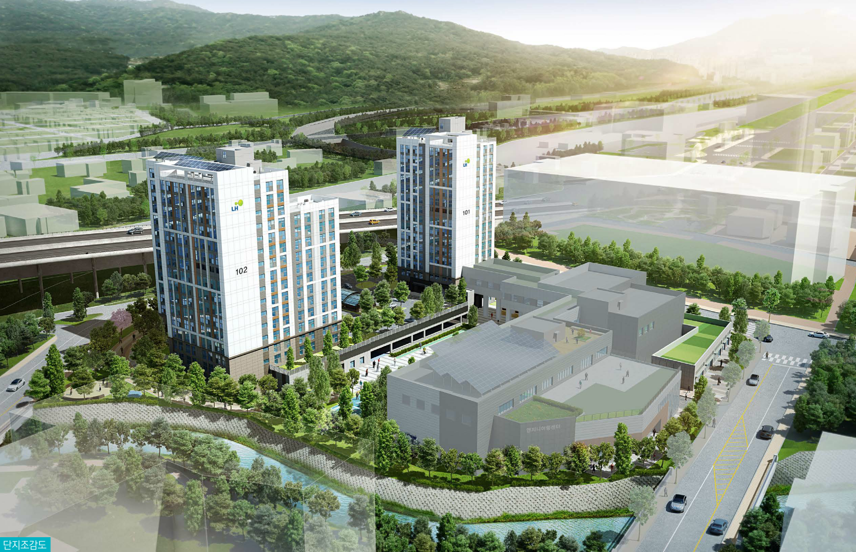 창원반계 창업지원주택 LH 아파트 행복주택 조감도