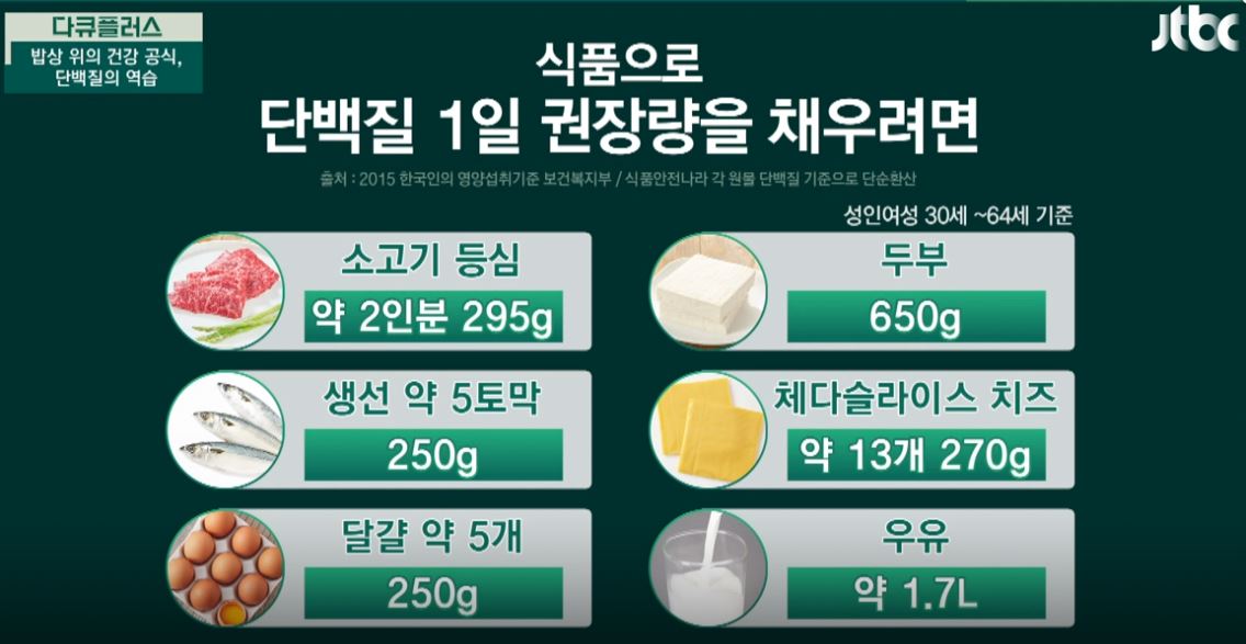 단백질 결핍증상 및 단백질보충제 제품추천