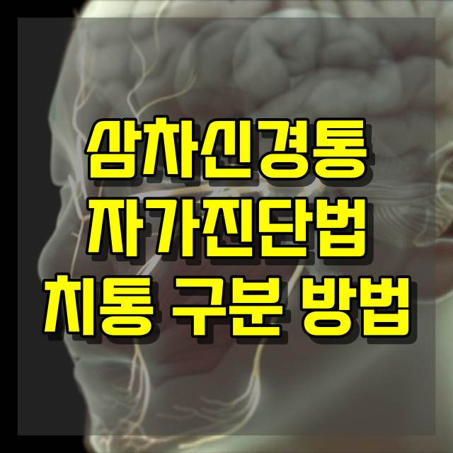 삼차신경통 자가진단법과 치통 구분 방법