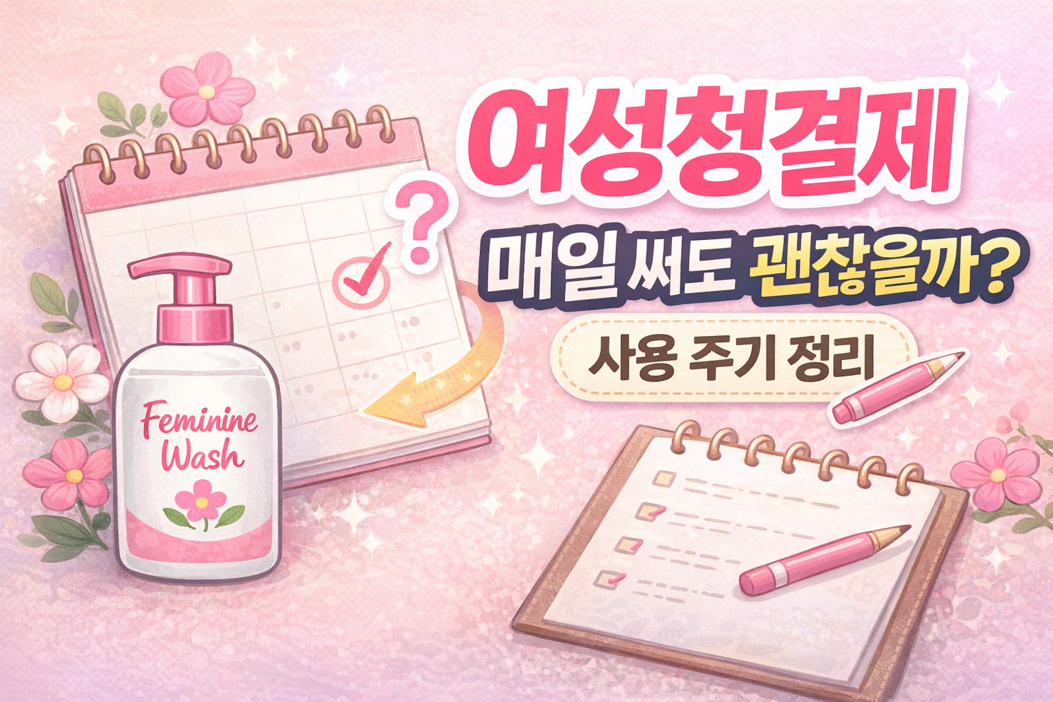 여성청결제, 매일 써도 괜찮을까? 사용 주기 정리