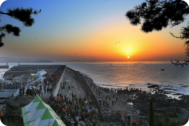 충남 서천 마량포구 새해 일출 명소/출처: 충청일보