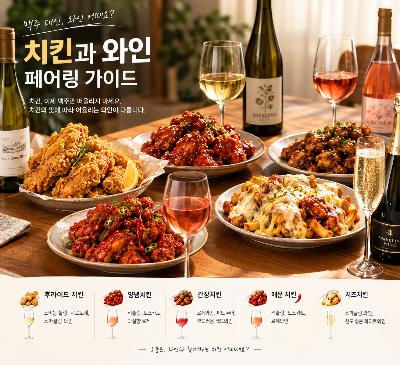 치킨과 와인 페어링, 맥주 대신 어떤 와인이 잘 어울릴까?