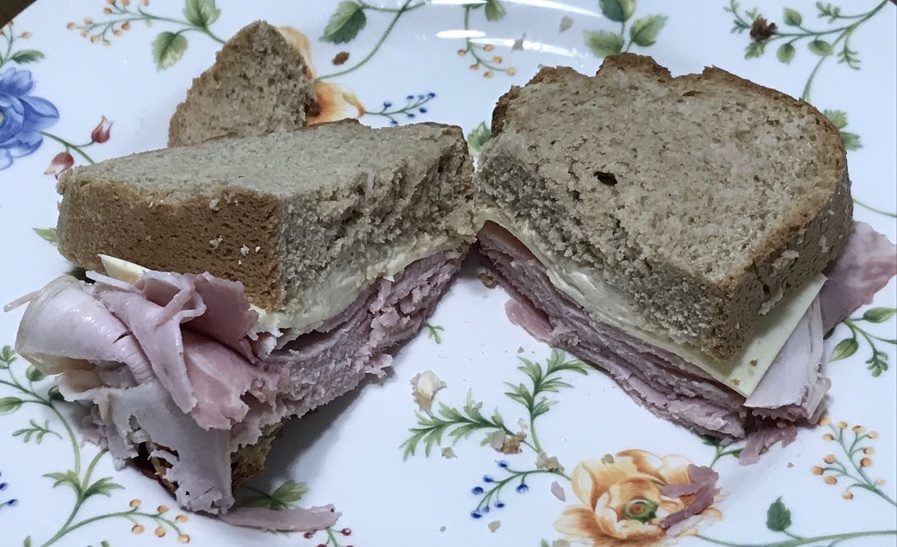 잠봉 샌드위치 단면