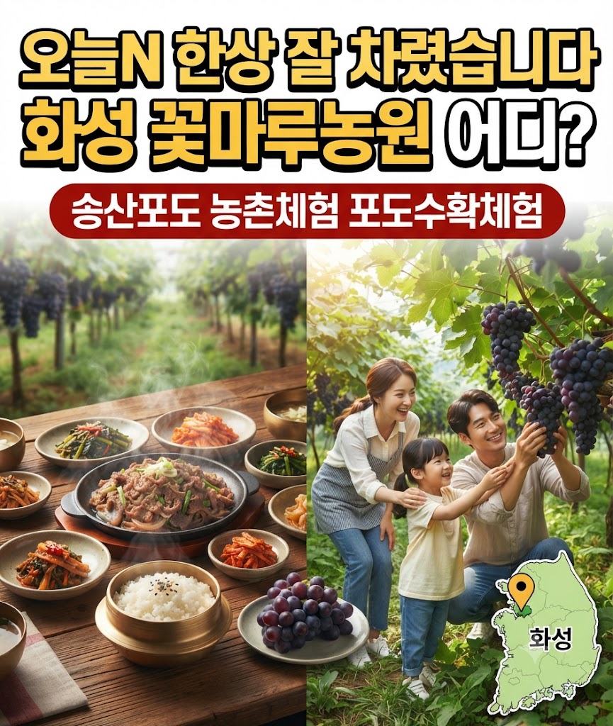 오늘N 한상 잘 차렸습니다 화성 꽃마루농원
