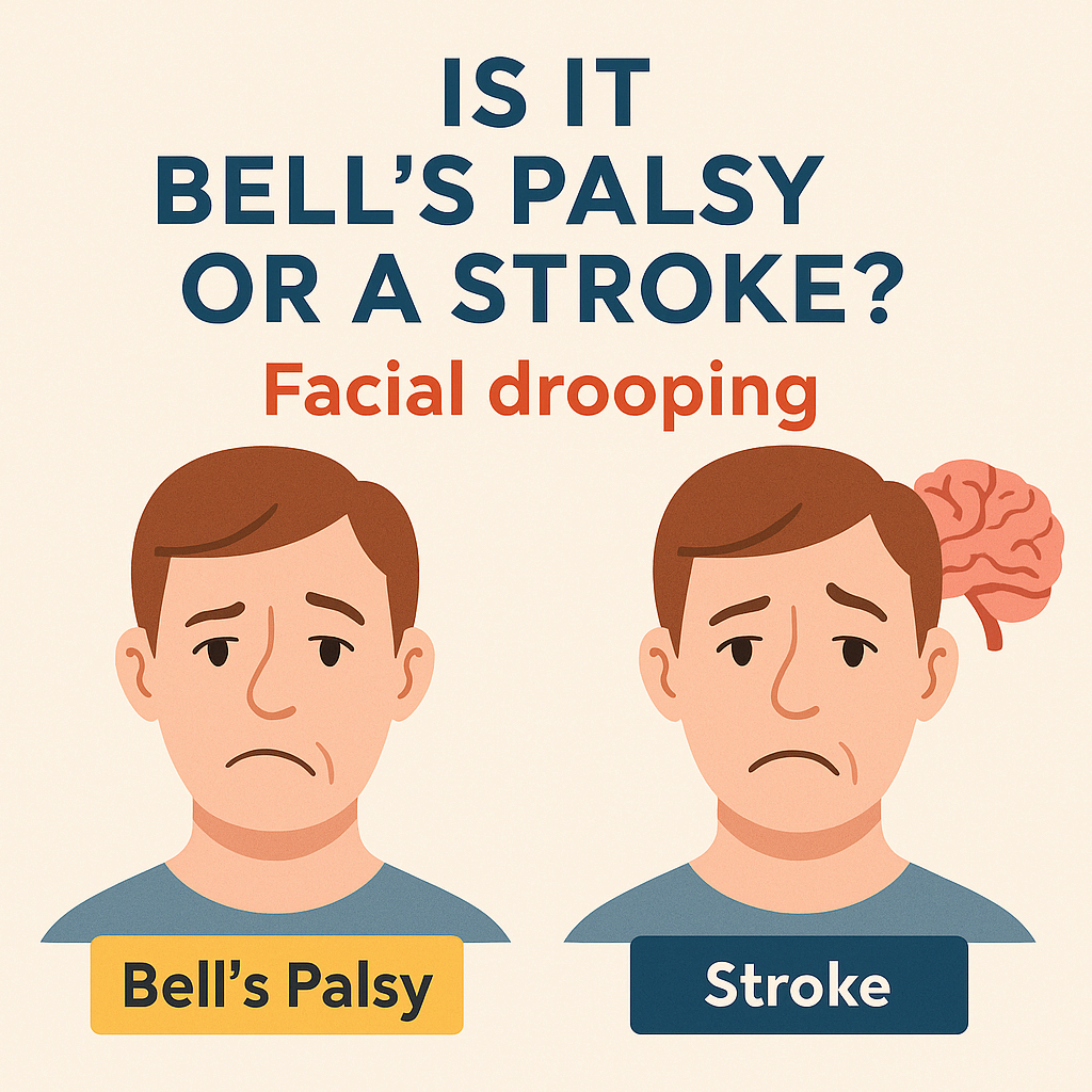 얼굴 처짐, 벨마비일까 뇌졸중일까? 3초 만에 구별하는 비밀 스위치!