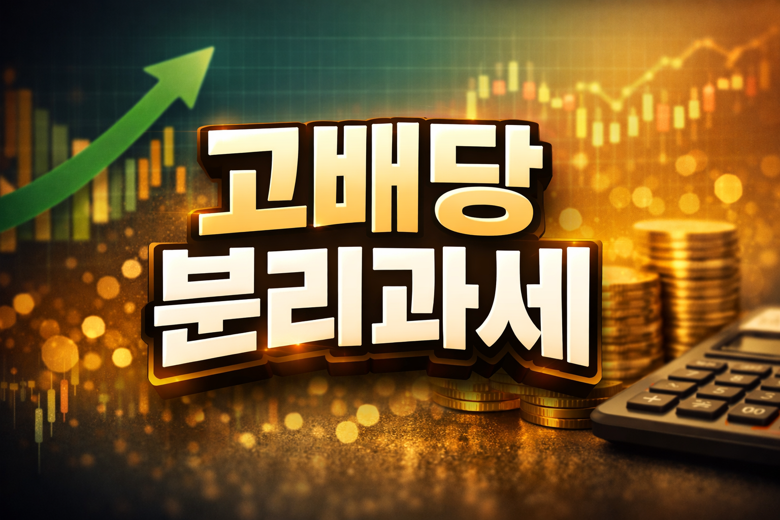 배당소득 세금 줄어든다? 고배당 분리과세 제도 핵심 정리