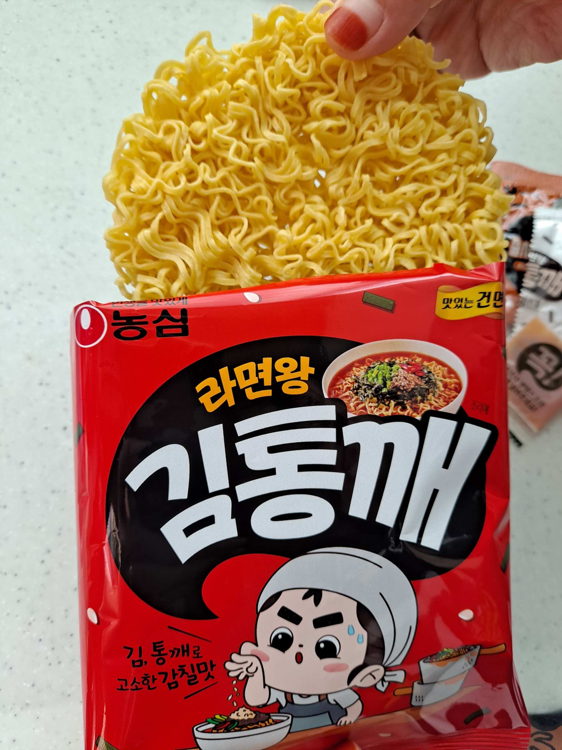 라면왕김통깨 건면