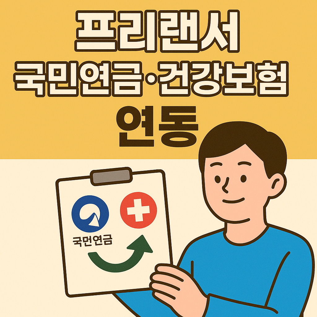 프리랜서 국민연금 건강보험 연동