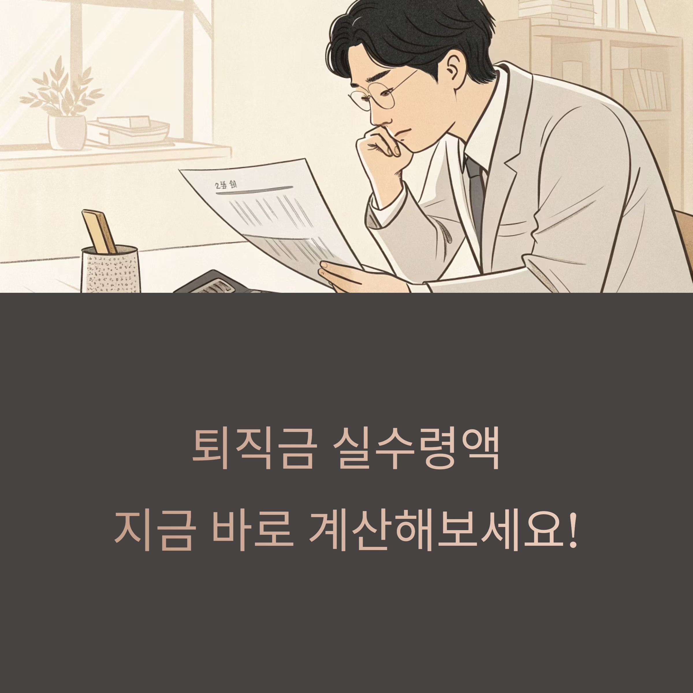 퇴직금 실수령액 계산해보자