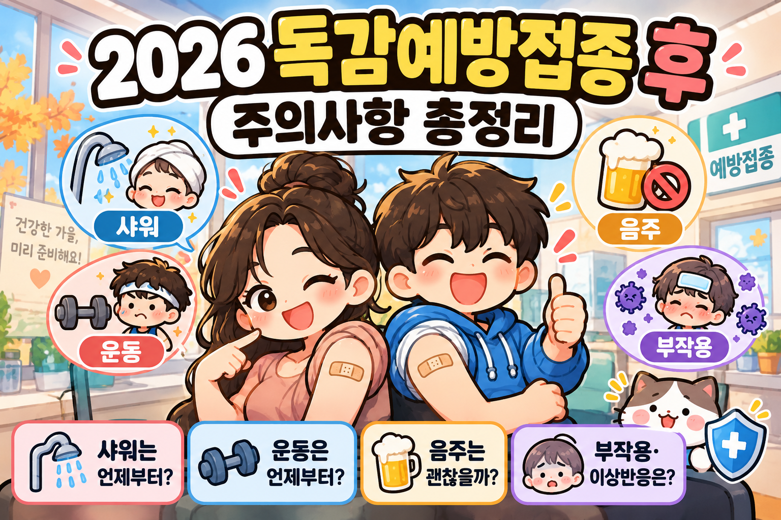 2026 독감 예방접종 후 주의사항