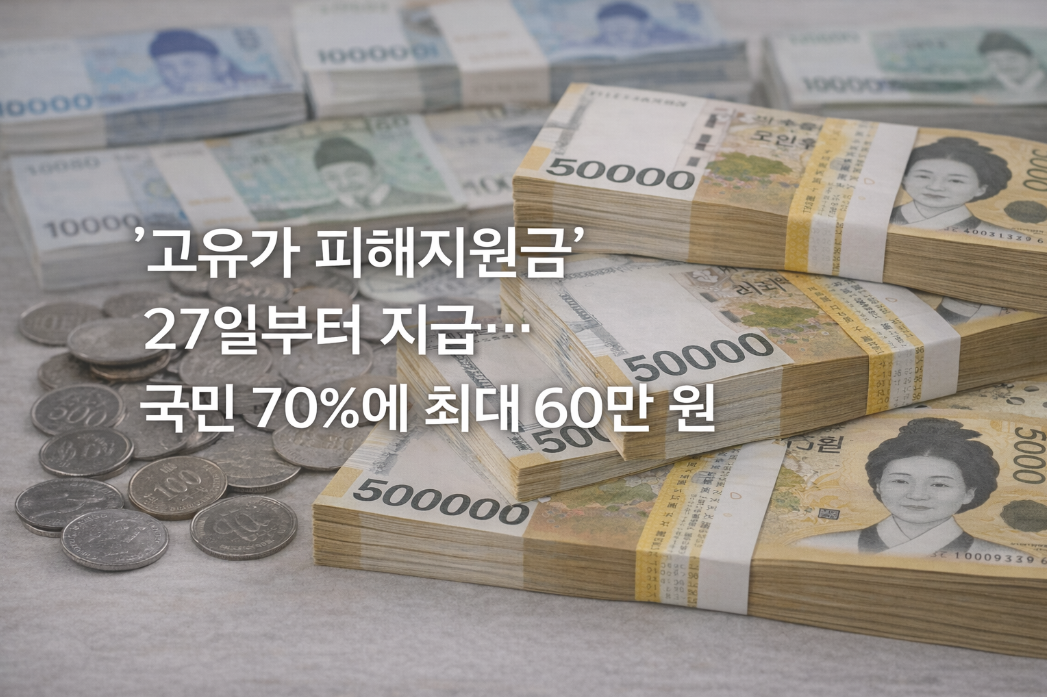 고유가 피해지원금 27일 부터 지급, 60만원 100% 받는 법