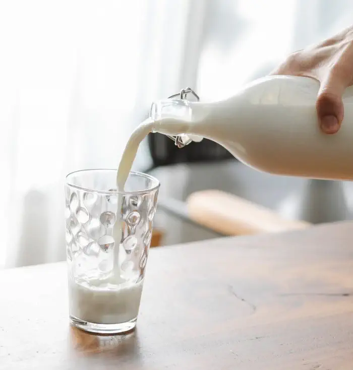 미네랄이 많은 우유