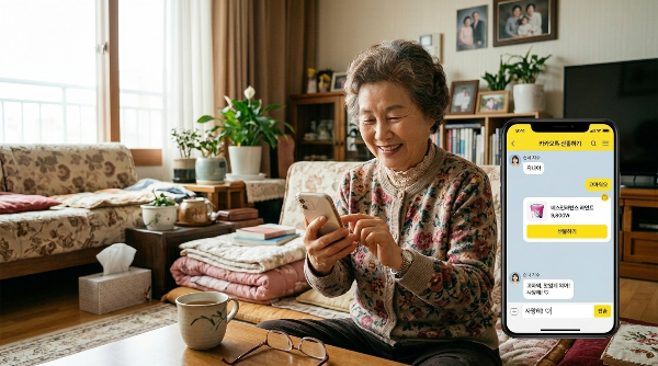 시니어 카톡으로 선물 보내기
