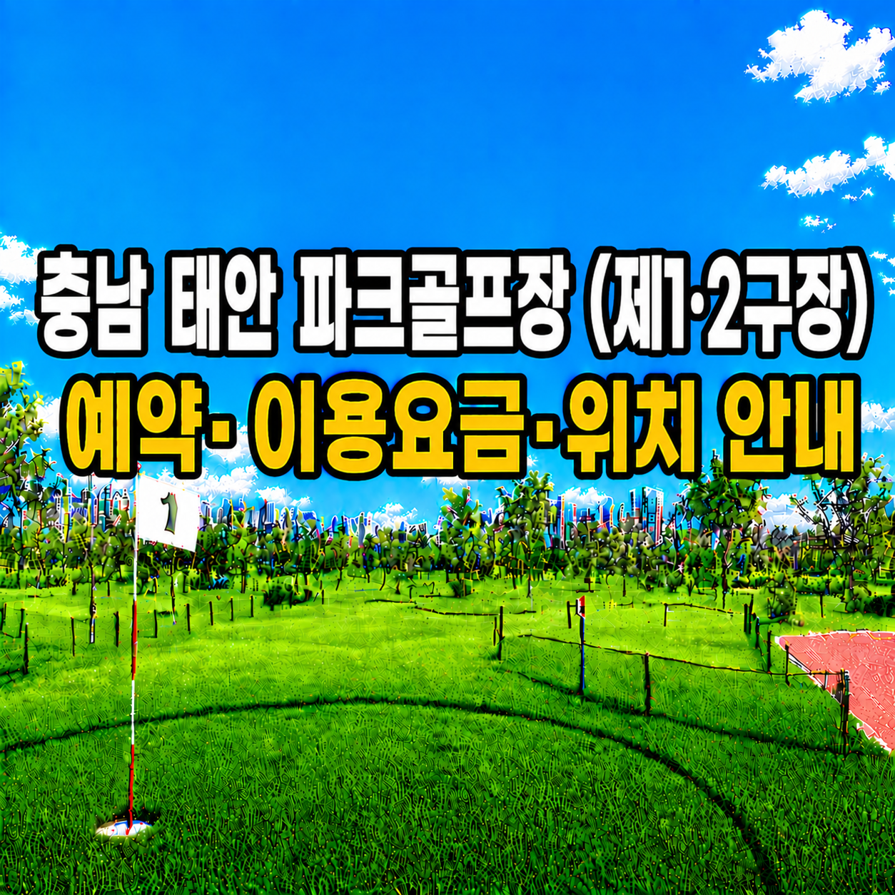 태안 파크골프장 (제1&middot;2구장) 예약 방법과 이용요금 총정리 (충남 파크골프장)