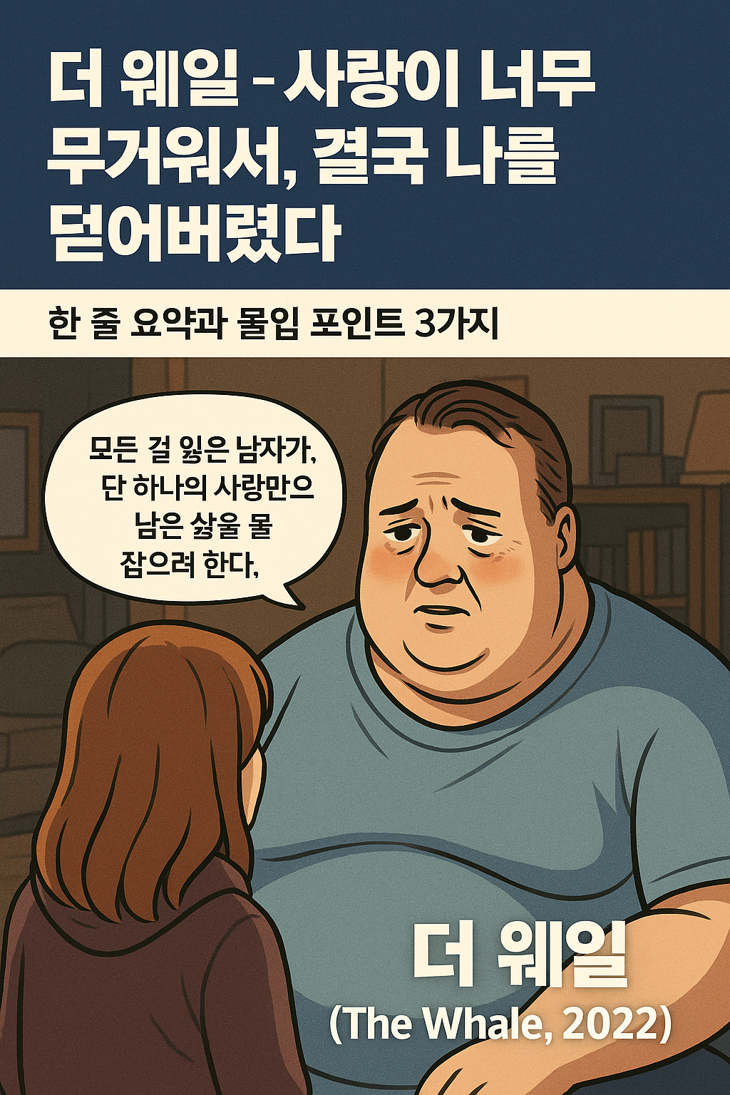 더 웨일 – 사랑이 너무 무거워서, 결국 나를 덮어버렸다