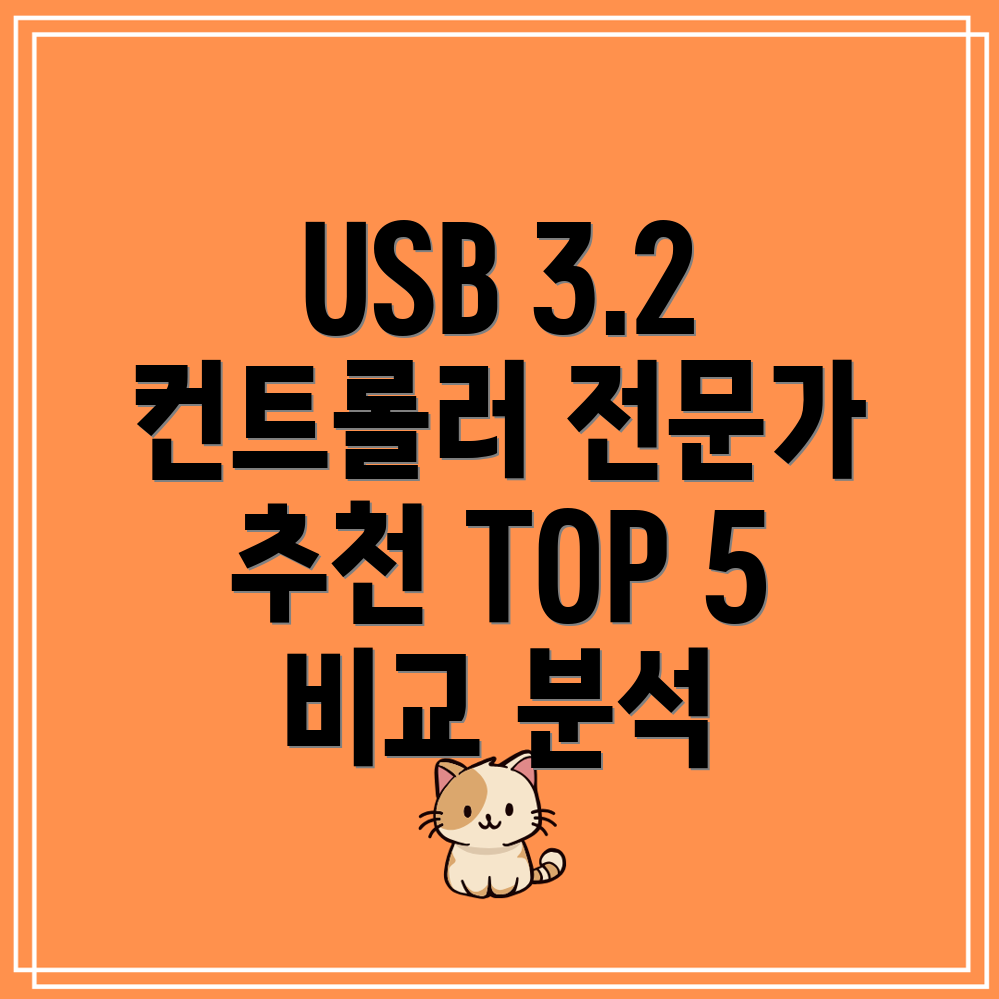 USB32컨트롤러선택가이드전문가가하는최고의5가지모델비교분석