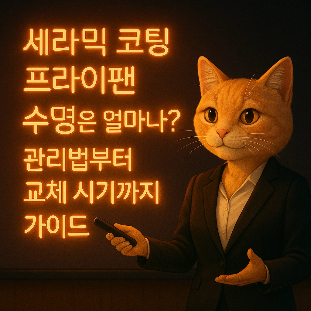 세라믹 코팅 프라이팬 수명은 얼마나 관리법부터 교체 시기까지 가이드