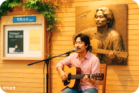 사랑했지만 &ndash; 김광석의 자필 가사와 만나는 곳, 대학로 학전블루의 추억