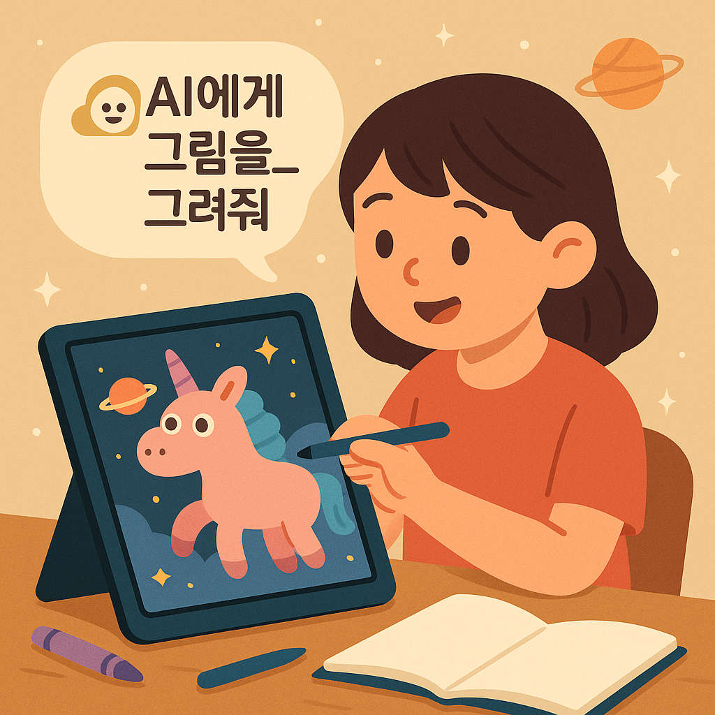 초등학생도 할 수 있는 AI 그림 놀이 – 상상력을 자극하는 창작 활동
