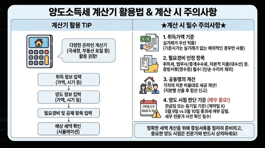 다주택자 양도소득세 절세방법 [억대 절세 사례] 사례별 계산기 활용 및 2026년 전략