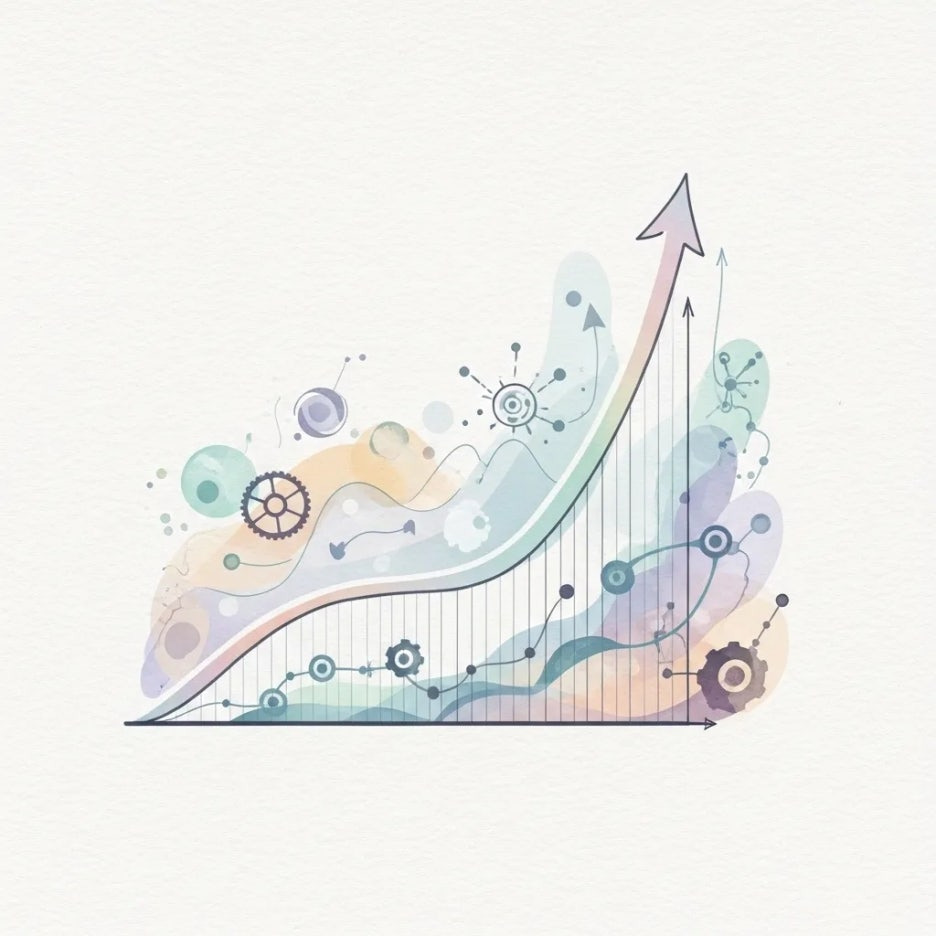 바이오 기업의 성장 가능성을 나타내는 그래프