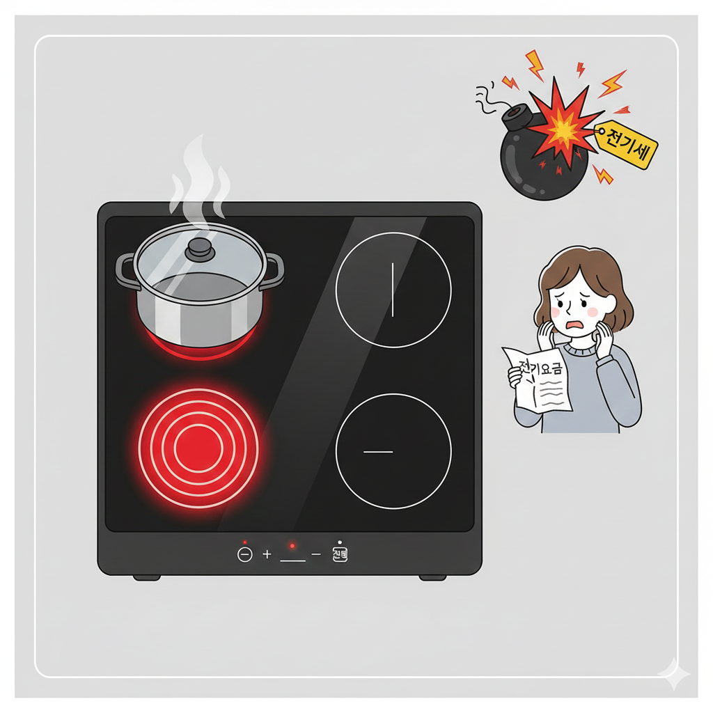 인덕션 전기 사용
