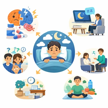 심한 불면증 원인과 수면 주기 변화 설명17