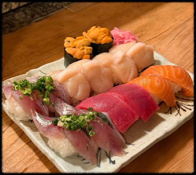 오사카의 우메다 또는 도톤보리 스시 맛집 카메스시2