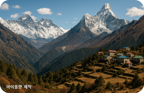 히말라야 품에 안기다