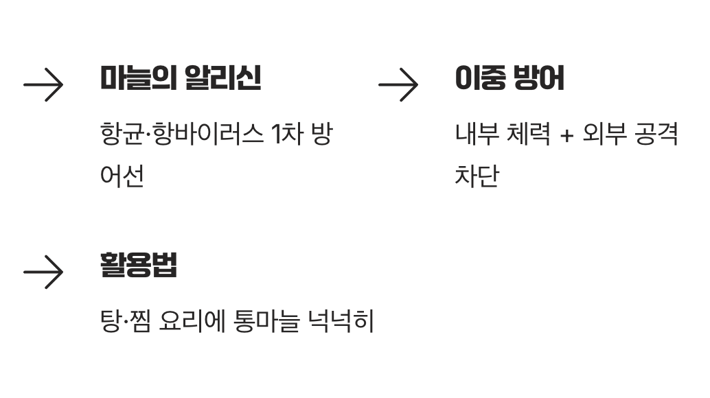 우리 몸의 방패를 강화하는, 마늘