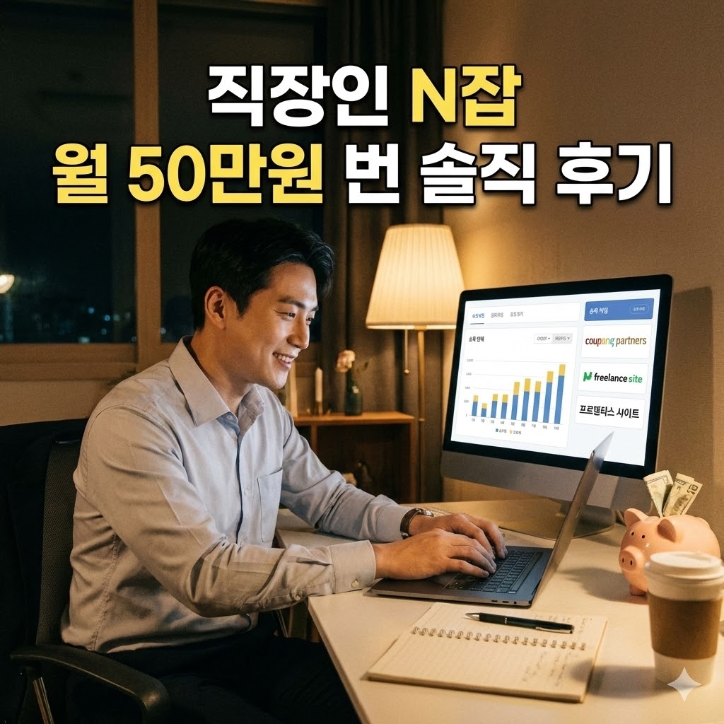 직장인 N잡러 도전 : 월 50만원 추가 벌기, 솔직한 후기