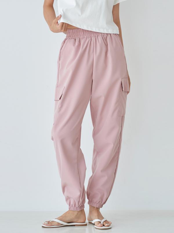 리틀마켓 썸머 쿨 바스락 Y2k 아노락 카고 조거 팬츠 PG14B2