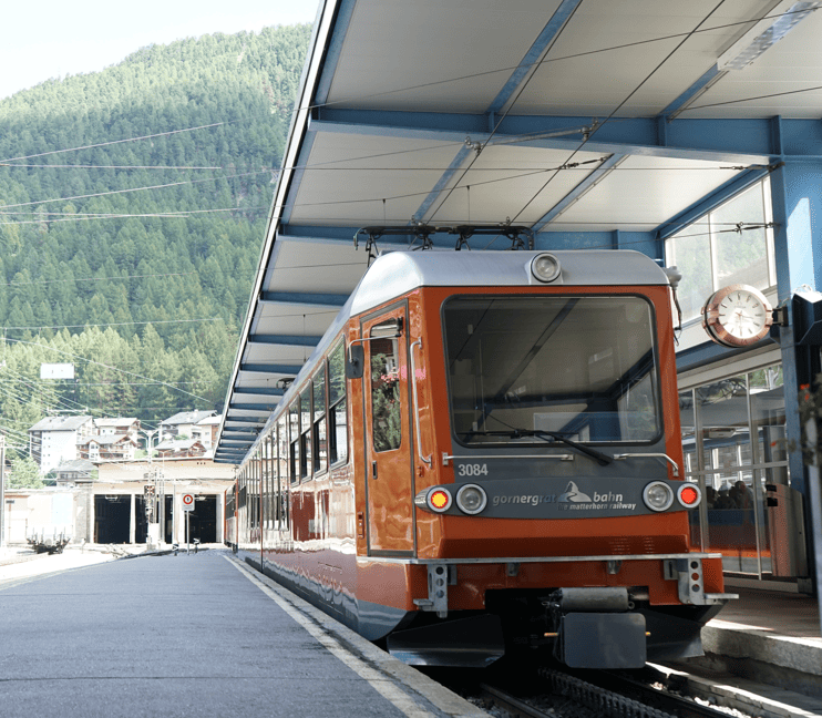 체르마트에서 고르너그라트로 가는 열차