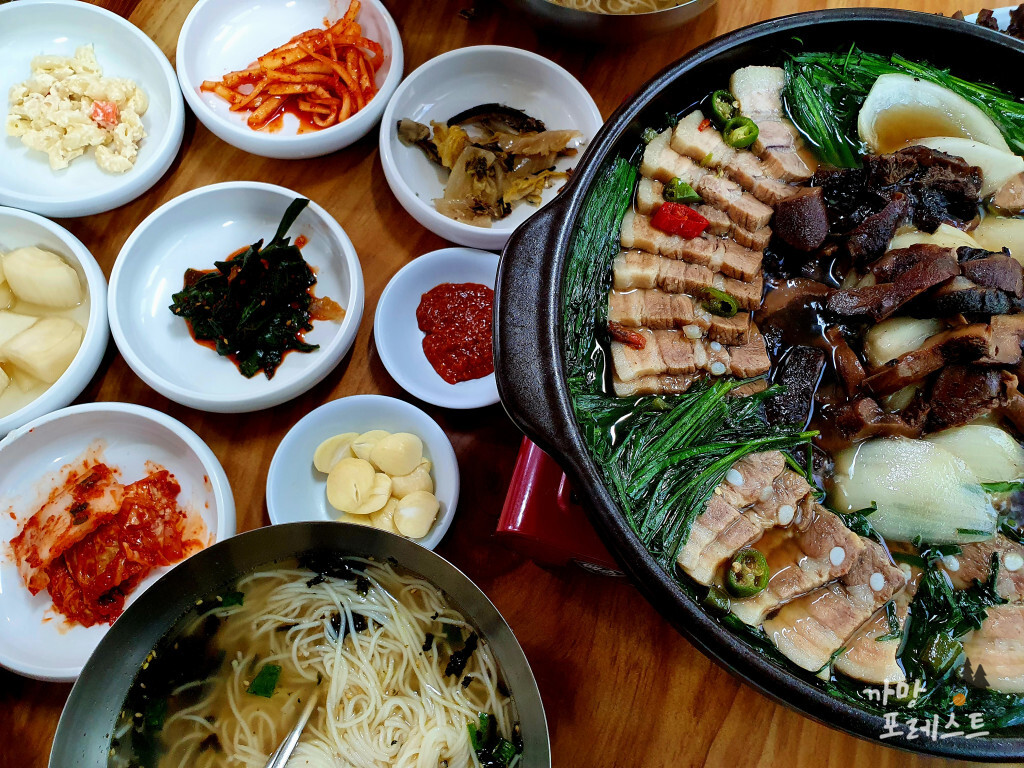 한솔가든 상차림